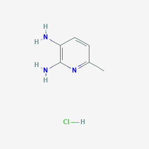 molecular formula C6H10ClN3 B2668873 6-Methylpyridine-2,3-diamine hydrochloride CAS No. 1956367-26-2; 77712-94-8