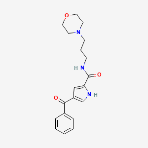 molecular formula C19H23N3O3 B2668878 4-benzoyl-N-(3-morpholinopropyl)-1H-pyrrole-2-carboxamide CAS No. 478040-12-9