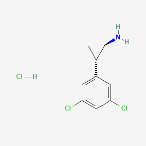 (1R,2S)-2-(3,5-Dichlorophenyl)cyclopropan-1-amine;hydrochloride