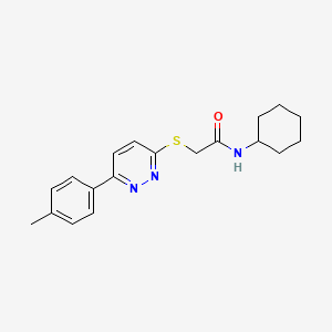 N-cyclohexyl-2-((6-(p-tolyl)pyridazin-3-yl)thio)acetamide