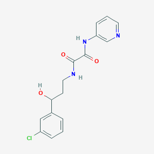 molecular formula C16H16ClN3O3 B2668903 N1-(3-(3-chlorophenyl)-3-hydroxypropyl)-N2-(pyridin-3-yl)oxalamide CAS No. 2034418-75-0