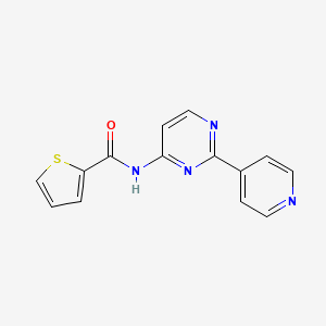 N-[2-(4-pyridinyl)-4-pyrimidinyl]-2-thiophenecarboxamide