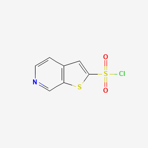 molecular formula C7H4ClNO2S2 B2668920 Thieno[2,3-c]pyridine-2-sulfonyl chloride CAS No. 1191545-48-8