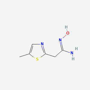 2-Thiazoleethanimidamide, N-hydroxy-5-methyl-