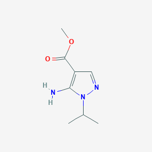 molecular formula C8H13N3O2 B2668928 Methyl 5-amino-1-propan-2-ylpyrazole-4-carboxylate CAS No. 1864856-02-9