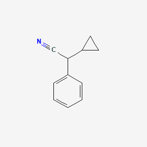 molecular formula C11H11N B2668932 2-Cyclopropyl-2-phenylacetonitrile CAS No. 61066-89-5