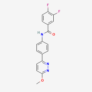 3,4-difluoro-N-[4-(6-methoxypyridazin-3-yl)phenyl]benzamide