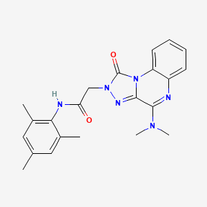 2-(4-(dimethylamino)-1-oxo-[1,2,4]triazolo[4,3-a]quinoxalin-2(1H)-yl)-N-mesitylacetamide
