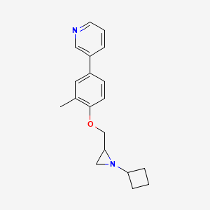 3-[4-[(1-Cyclobutylaziridin-2-yl)methoxy]-3-methylphenyl]pyridine