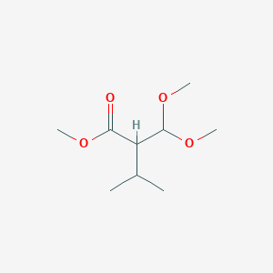 molecular formula C9H18O4 B2668957 Methyl 2-(dimethoxymethyl)-3-methylbutanoate CAS No. 143770-73-4