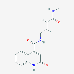 (2E)-N-methyl-4-[(2-oxo-1,2-dihydroquinolin-4-yl)formamido]but-2-enamide