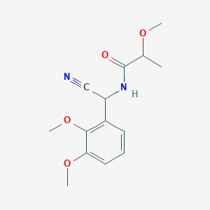 molecular formula C14H18N2O4 B2668961 N-[cyano(2,3-dimethoxyphenyl)methyl]-2-methoxypropanamide CAS No. 1333847-71-4