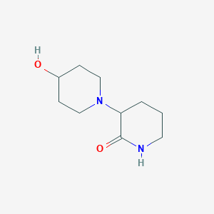 molecular formula C10H18N2O2 B2668972 4-Hydroxy-[1,3'-bipiperidine]-2'-one CAS No. 2097866-26-5