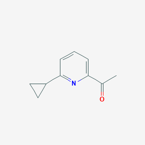 molecular formula C10H11NO B2668973 1-(6-Cyclopropylpyridin-2-yl)ethanone CAS No. 1256817-37-4