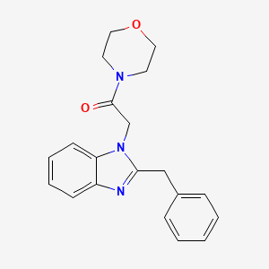 molecular formula C20H21N3O2 B2668979 2-(2-苄基-1H-苯并咪唑-1-基)-1-(吗啉-4-基)乙酮 CAS No. 906186-47-8