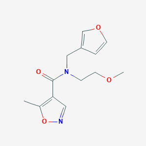 molecular formula C13H16N2O4 B2668997 N-(furan-3-ylmethyl)-N-(2-methoxyethyl)-5-methylisoxazole-4-carboxamide CAS No. 1448059-44-6