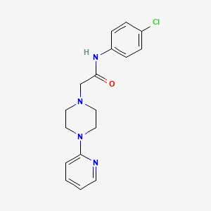N-(4-chlorophenyl)-2-(4-pyridin-2-ylpiperazin-1-yl)acetamide