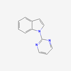 molecular formula C12H9N3 B2669007 1-(pyrimidin-2-yl)-1H-indole CAS No. 221044-05-9