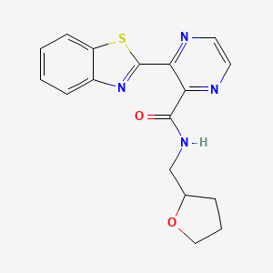 3-(benzo[d]thiazol-2-yl)-N-((tetrahydrofuran-2-yl)methyl)pyrazine-2-carboxamide
