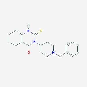 molecular formula C20H21N3OS B2669036 3-(1-Benzyl-piperidin-4-yl)-2-thioxo-2,3-dihydro-1H-quinazolin-4-one CAS No. 115934-16-2