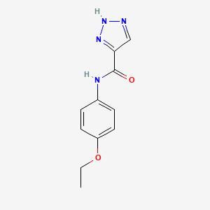 molecular formula C11H12N4O2 B2669058 N-(4-乙氧基苯基)-1H-1,2,3-三唑-5-甲酰胺 CAS No. 1493549-15-7