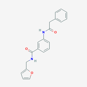 molecular formula C20H18N2O3 B266906 N-(2-furylmethyl)-3-[(phenylacetyl)amino]benzamide 
