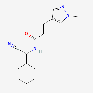 N-[Cyano(cyclohexyl)methyl]-3-(1-methylpyrazol-4-YL)propanamide