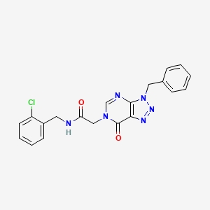 2-{3-benzyl-7-oxo-3H,6H,7H-[1,2,3]triazolo[4,5-d]pyrimidin-6-yl}-N-[(2-chlorophenyl)methyl]acetamide