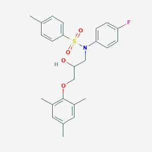 molecular formula C25H28FNO4S B2669087 N-(4-氟苯基)-N-(2-羟基-3-(间叔丁基氧基)丙基)-4-甲基苯磺酰胺 CAS No. 1040643-12-6