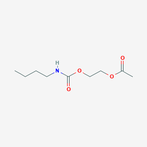 molecular formula C9H17NO4 B2669092 Carbamic acid, butyl-, 2-(acetyloxy)ethyl ester CAS No. 150699-20-0