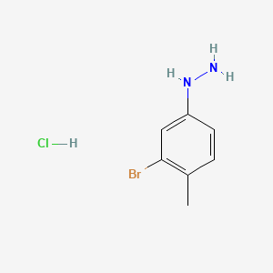 molecular formula C7H10BrClN2 B2669093 (3-Bromo-4-methylphenyl)hydrazine hydrochloride CAS No. 112626-91-2; 112627-04-0