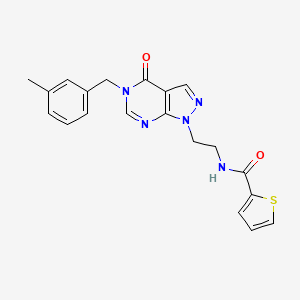 N-(2-(5-(3-methylbenzyl)-4-oxo-4,5-dihydro-1H-pyrazolo[3,4-d]pyrimidin-1-yl)ethyl)thiophene-2-carboxamide