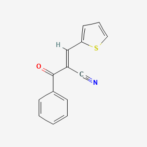 (E)-2-benzoyl-3-thiophen-2-ylprop-2-enenitrile