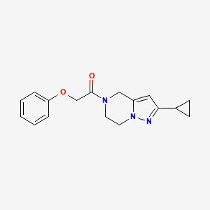 1-(2-cyclopropyl-6,7-dihydropyrazolo[1,5-a]pyrazin-5(4H)-yl)-2-phenoxyethanone