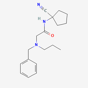 2-[benzyl(propyl)amino]-N-(1-cyanocyclopentyl)acetamide
