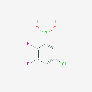 molecular formula C6H4BClF2O2 B2669139 5-氯-2,3-二氟苯硼酸 CAS No. 2377610-07-4