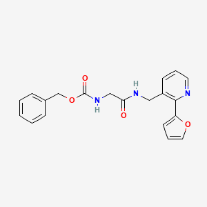 molecular formula C20H19N3O4 B2669168 Benzyl (2-(((2-(furan-2-yl)pyridin-3-yl)methyl)amino)-2-oxoethyl)carbamate CAS No. 2034549-73-8