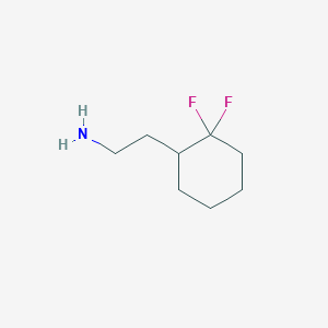 molecular formula C8H15F2N B2669173 2-(2,2-Difluorocyclohexyl)ethanamine CAS No. 1545252-98-9