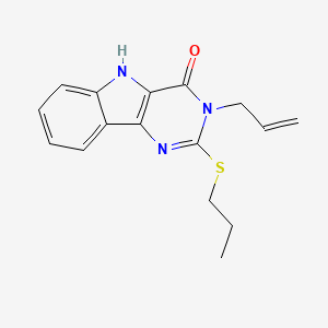 3-allyl-2-(propylthio)-3H-pyrimido[5,4-b]indol-4(5H)-one