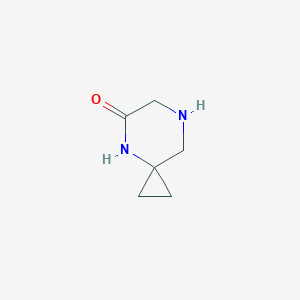 molecular formula C6H10N2O B2669188 4,7-Diazaspiro[2.5]octan-5-one CAS No. 1199794-52-9; 1200114-14-2