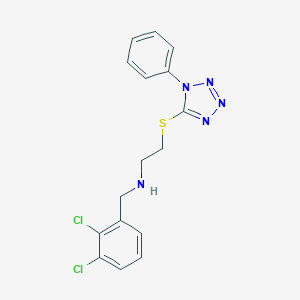 molecular formula C16H15Cl2N5S B266921 N-(2,3-dichlorobenzyl)-2-[(1-phenyl-1H-tetrazol-5-yl)sulfanyl]ethanamine 