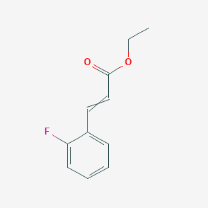 molecular formula C13H13ClFNO3 B2669294 Ethyl (E)-3-(2-fluorophenyl)acrylate CAS No. 1379666-57-5