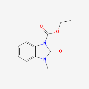 molecular formula C11H12N2O3 B2669296 ethyl 3-methyl-2-oxo-2,3-dihydro-1H-1,3-benzimidazole-1-carboxylate CAS No. 339013-57-9