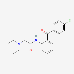 molecular formula C19H21ClN2O2 B2669313 N-(2-(4-chlorobenzoyl)phenyl)-2-(diethylamino)acetamide CAS No. 1797955-03-3