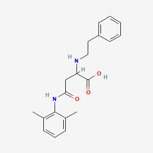 molecular formula C20H24N2O3 B2669315 4-((2,6-Dimethylphenyl)amino)-4-oxo-2-(phenethylamino)butanoic acid CAS No. 1026755-19-0