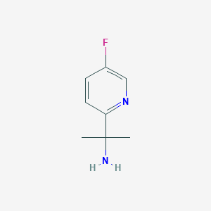 molecular formula C8H11FN2 B2669326 2-(5-Fluoropyridin-2-yl)propan-2-amine CAS No. 1211579-37-1