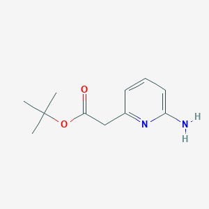 molecular formula C11H16N2O2 B2669357 Tert-butyl 2-(6-aminopyridin-2-yl)acetate CAS No. 2248270-98-4