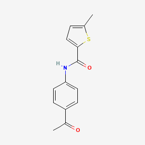molecular formula C14H13NO2S B2669367 N-(4-acetylphenyl)-5-methylthiophene-2-carboxamide CAS No. 942676-69-9