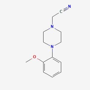 molecular formula C13H17N3O B2669390 2-(4-(2-甲氧基苯基)哌嗪-1-基)乙腈 CAS No. 92043-13-5