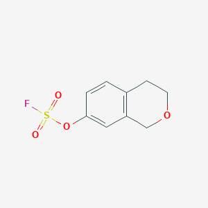 molecular formula C9H9FO4S B2669392 7-Fluorosulfonyloxy-3,4-dihydro-1H-isochromene CAS No. 2411293-12-2